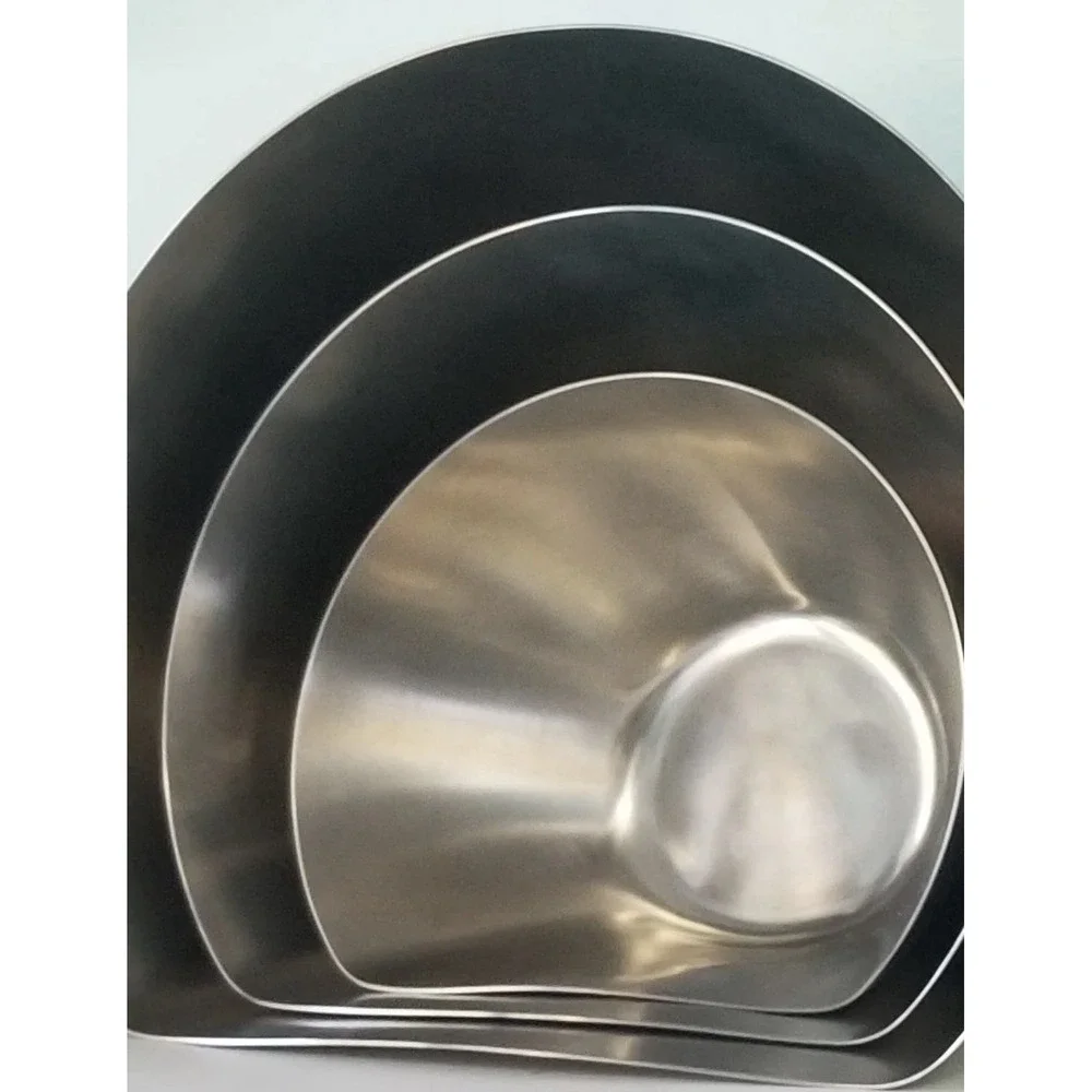 Stainless Steel Belly Bowls Nesting Set By Pitcher Pottery